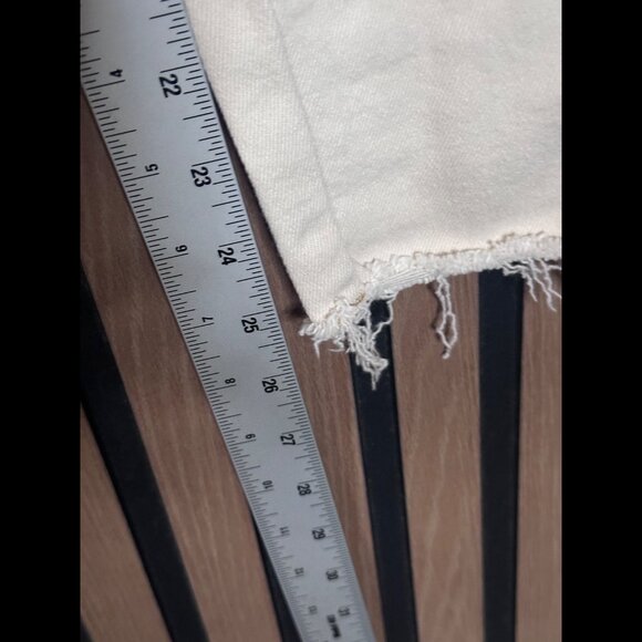 Free People Jeans 26 Womens Ivory Skinny Ankle Frayed Hem High Rise - Picture 5 of 10